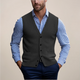 Cecil | Men's Knitted Button Front V-Neck Waistcoat