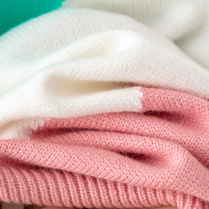 Clifford | Unisex Striped Colorblock Sweater