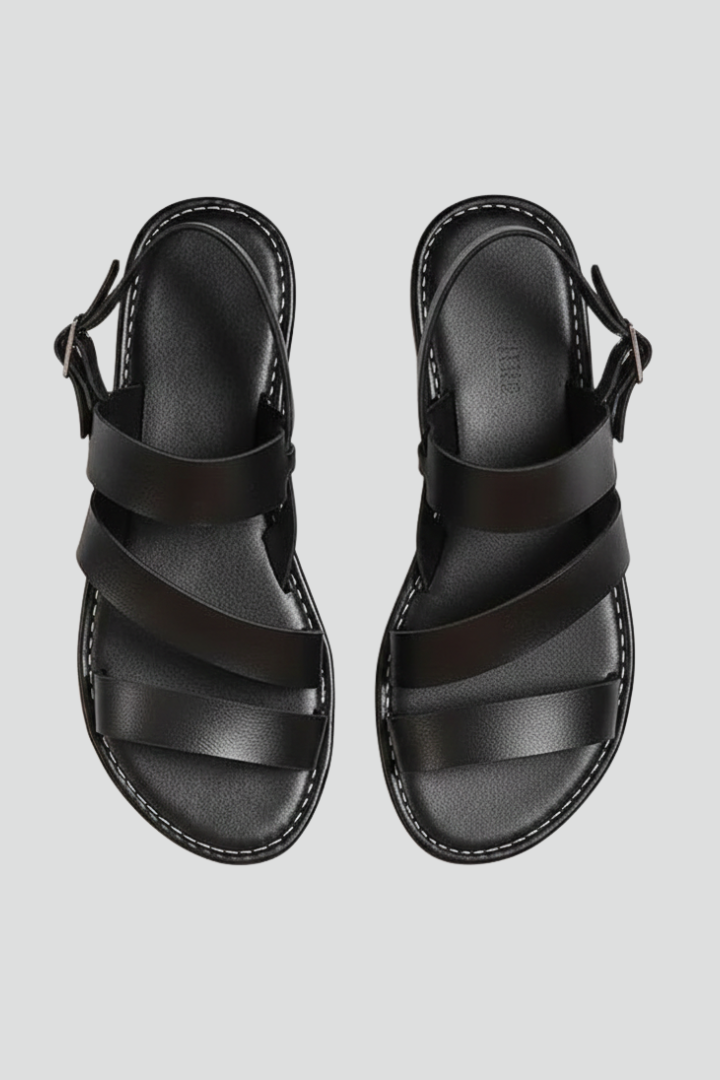 Modern Flade sandaler med Ryg Rem