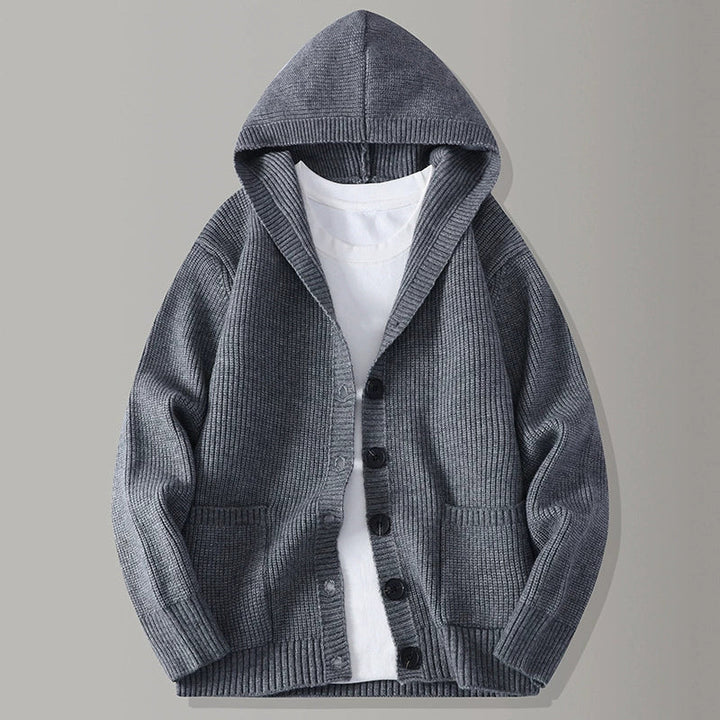 Bruno | Men's Hooded Knit Cardigan