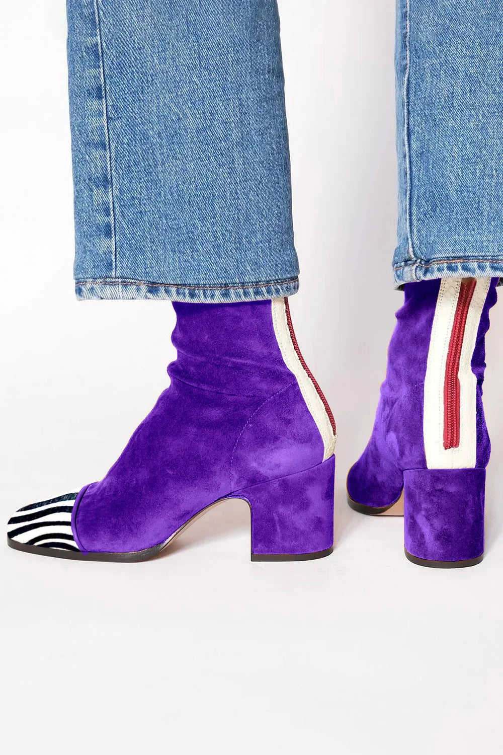 Marchesa | Women's Square Toe Block Heel Boots