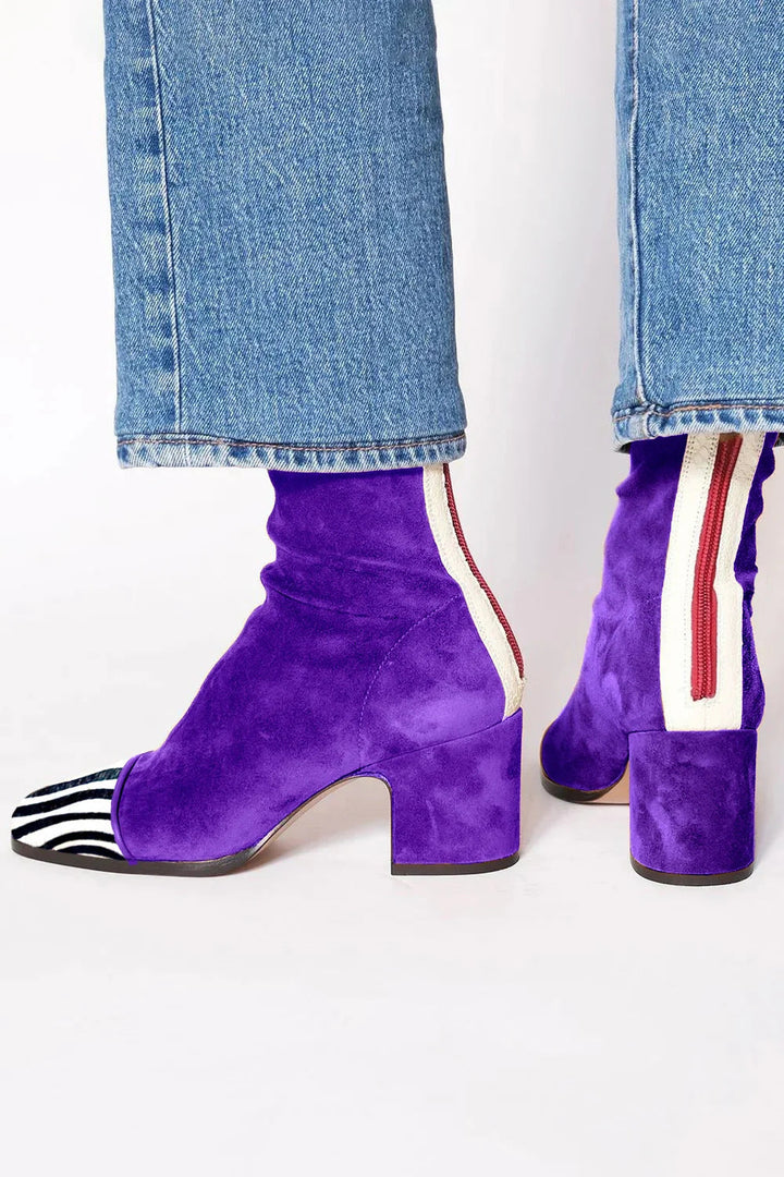Marchesa | Women's Square Toe Block Heel Boots