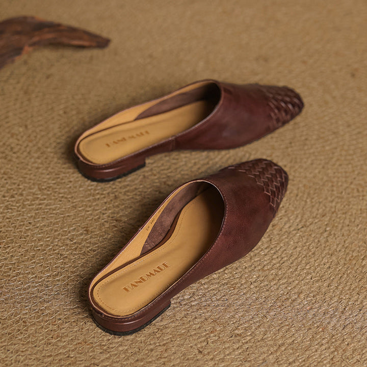 Rosalyn | Women's Woven Leather Mules