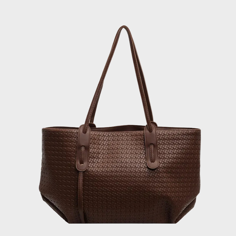 Yseult | Women's Woven Tote Bag With Slim Shoulder Straps
