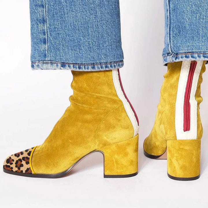 Marchesa | Women's Square Toe Block Heel Boots