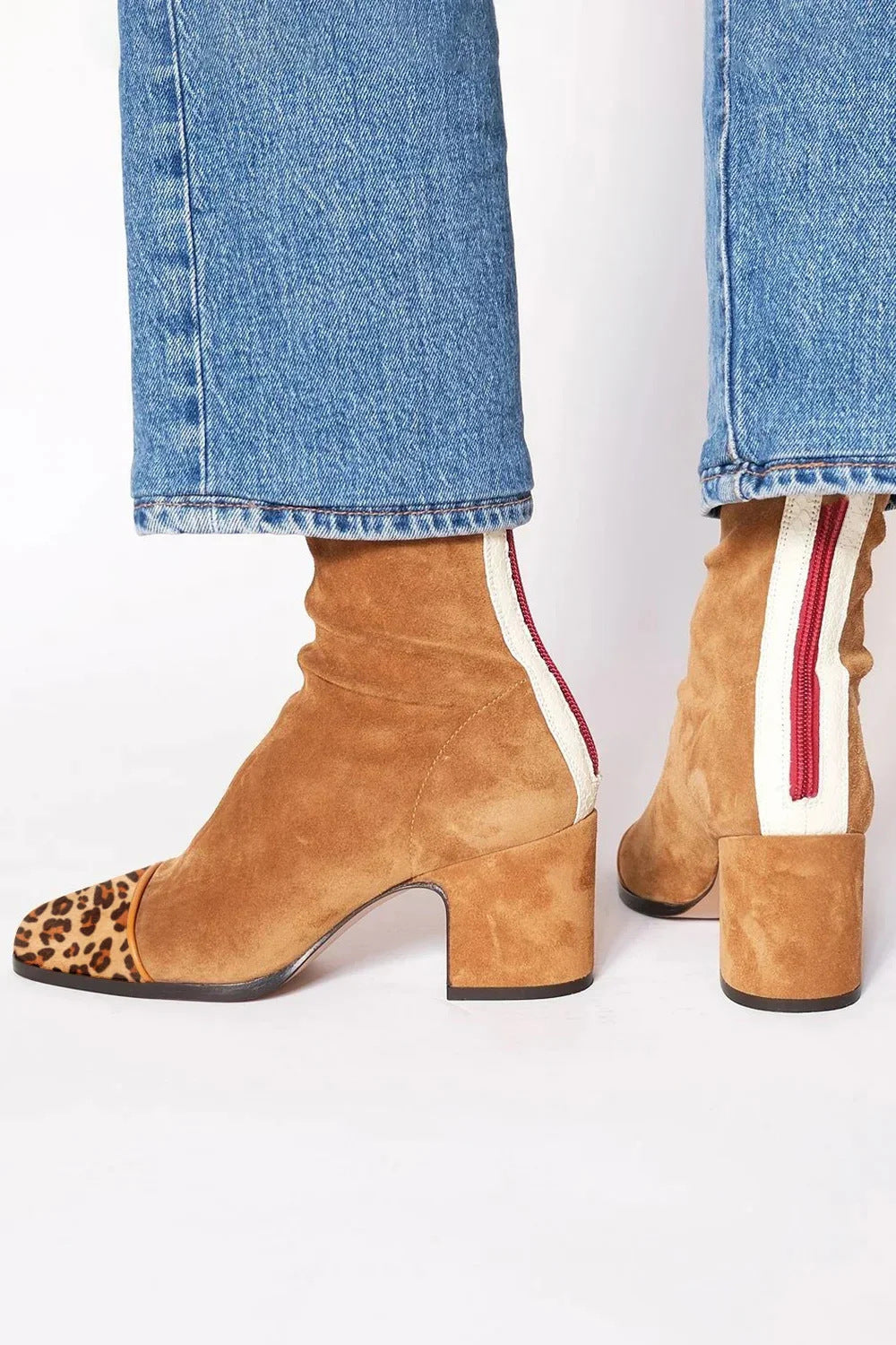 Marchesa | Women's Square Toe Block Heel Boots