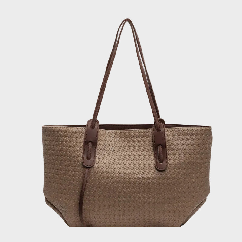Yseult | Women's Woven Tote Bag With Slim Shoulder Straps