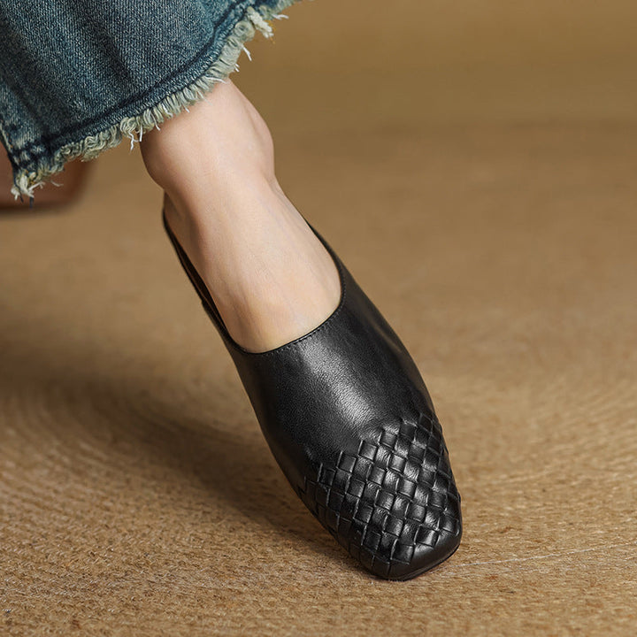Rosalyn | Women's Woven Leather Mules