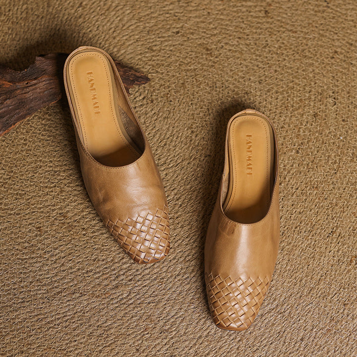 Rosalyn | Women's Woven Leather Mules