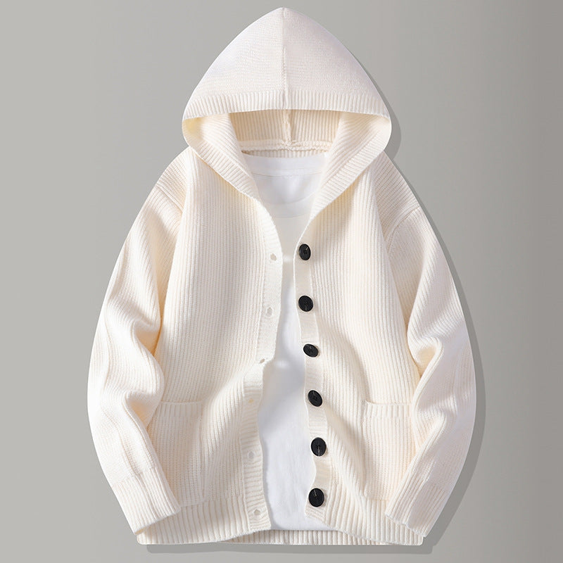 Bruno | Men's Hooded Knit Cardigan