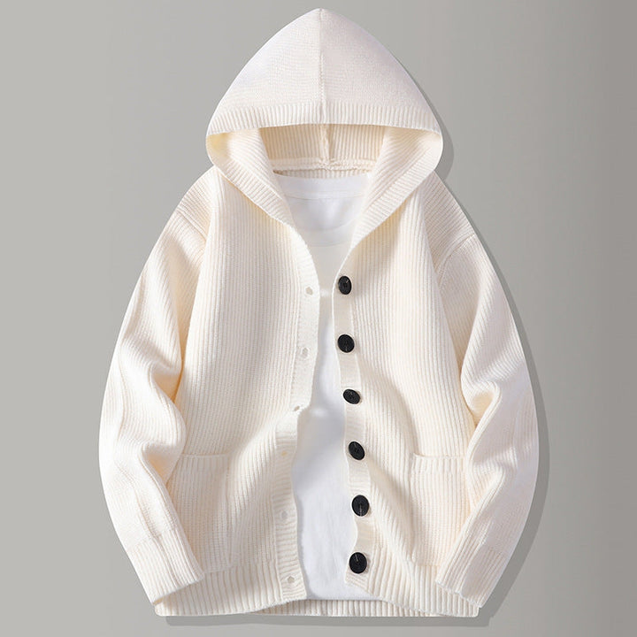 Bruno | Men's Hooded Knit Cardigan