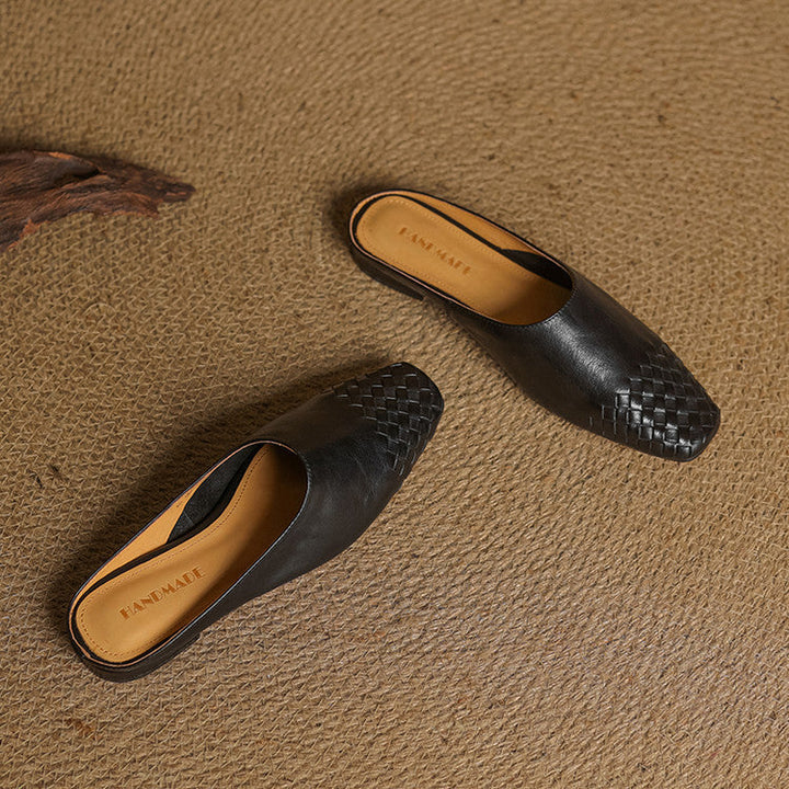 Rosalyn | Women's Woven Leather Mules