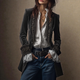 Auberta | Women's Embroidered Velvet Blazer