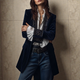 Auberta | Women's Embroidered Velvet Blazer