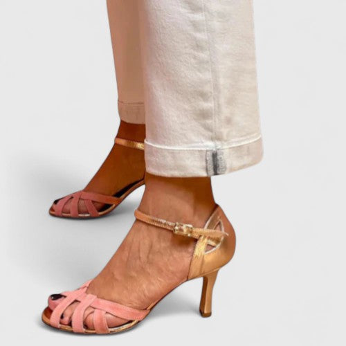 Maylis Orthopedic-Style Ankle-Strap Heels with Woven Toe - image 8