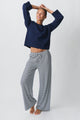Darina Striped Wide-Leg Lounge Pants - image 2
