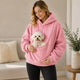 Pellegrina | Women's Oversized Sherpa Pet Carrier Hoodie