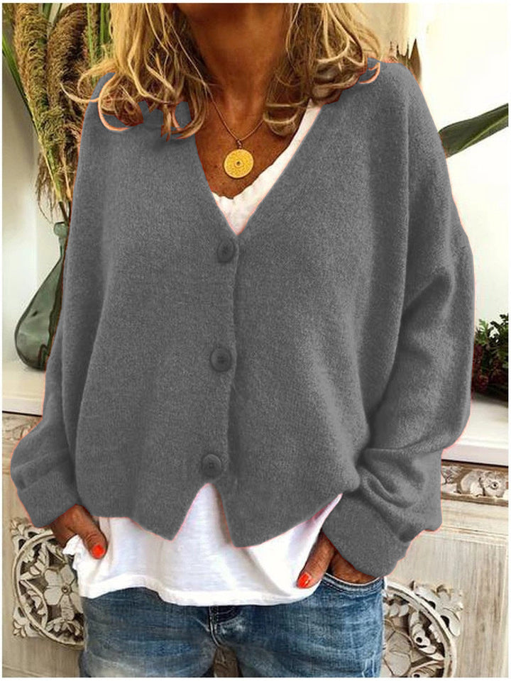 Georgiana | Women's Oversized Cardigan for Cold Weather in Grey
