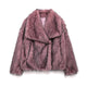 Lenora | Women's Faux-Fur Trim Hooded Coat for Cold Weather in Pink Red