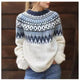 Bronwyn | Women's Jumper for Everyday Wear in White and Baby Blue
