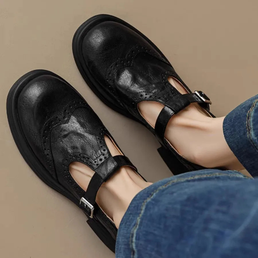 Jessica | Women's Chunky T-Bar Mary Jane Heels image 2