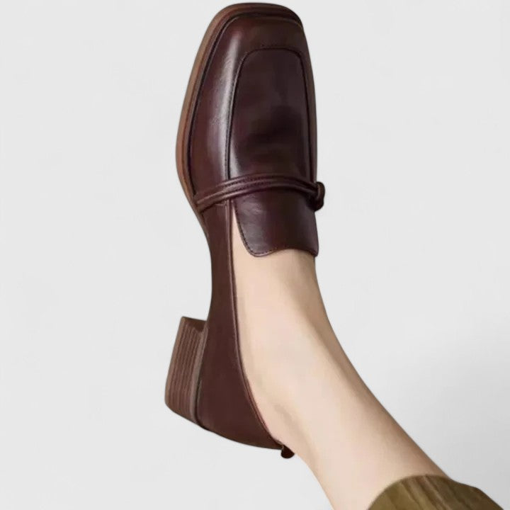 Eleonora Orthopedic-Style Square-Toe Loafers with Low Heel - image 5