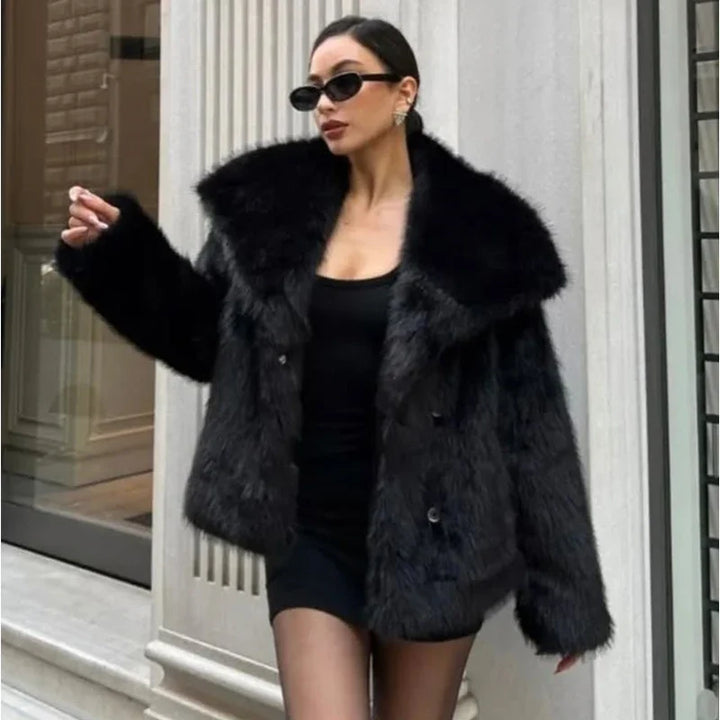 Lenora | Women's Faux-Fur Trim Hooded Coat for Cold Weather, image 2