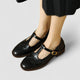 Clarissa | Women's Buckle-Strap Mary Jane Heels with Brogue Detail