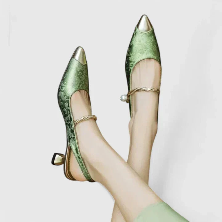 Selma | Women's Orthopedic-Style Heels with Textured Upper for Formal Occasions