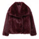 Lenora | Women's Faux-Fur Trim Hooded Coat for Cold Weather in Red