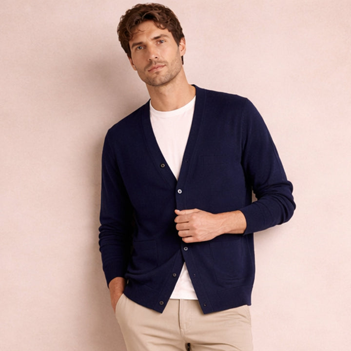 Christian | Men's V-Neck Button Cardigan