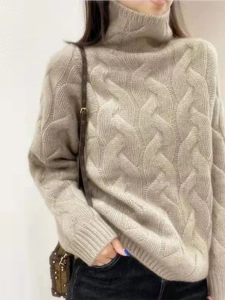 Linnea | Women's Turtleneck Oversized Roll-Neck Jumper for Everyday Wear, image 2