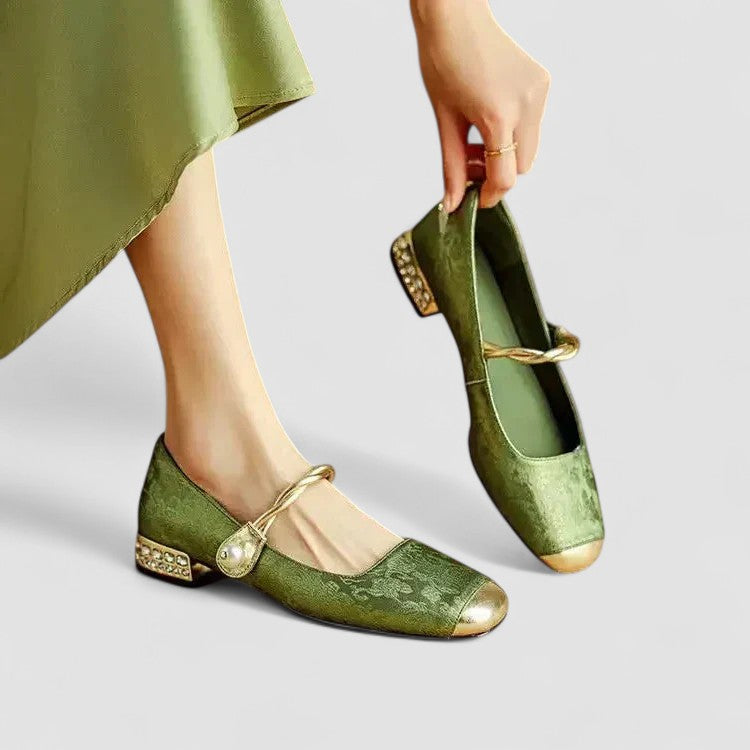 Christa | Women's Orthopedic-Style Low Block Heel Mary Janes image 1