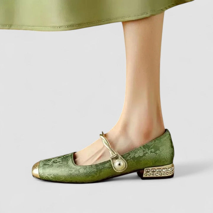 Christa | Women's Orthopedic-Style Low Block Heel Mary Janes image 4