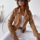 Bastienne | Women's Zip-Up Suede Moto Jacket