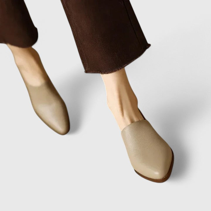 Elsabeth Orthopedic-Style Pointed Pumps with Low Block Heel - image 5