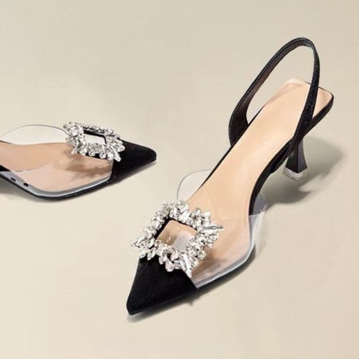 Cherry Elegant Slingback Heels