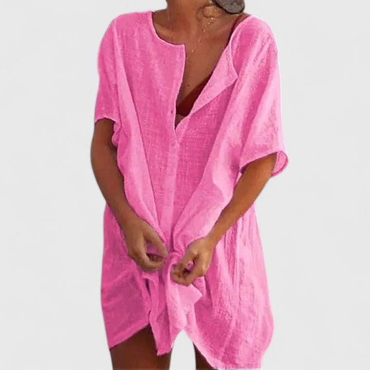 Women's Tunic Relaxed-Fit Midi Dress for the Beach — view 6