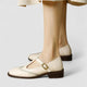 Clarissa | Women's Buckle-Strap Mary Jane Heels with Brogue Detail