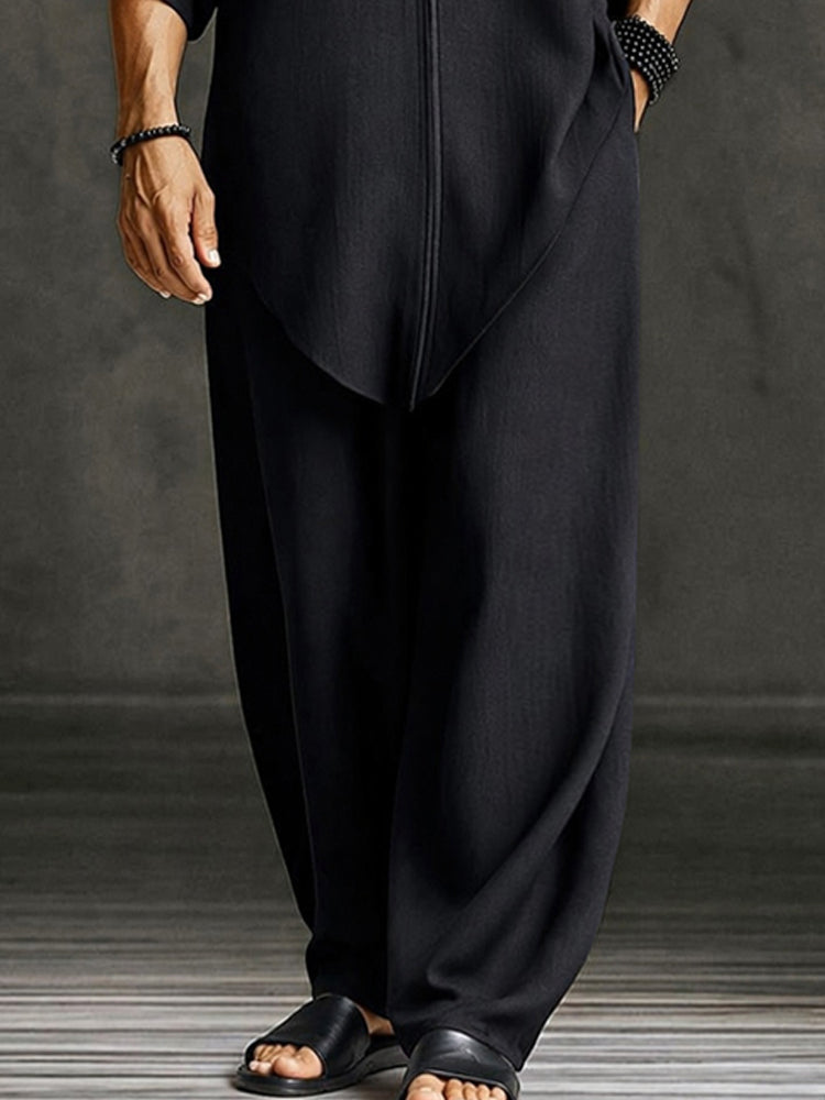 Leopold | Men's Relaxed Asymmetric Hem Two-Piece Set, image 5