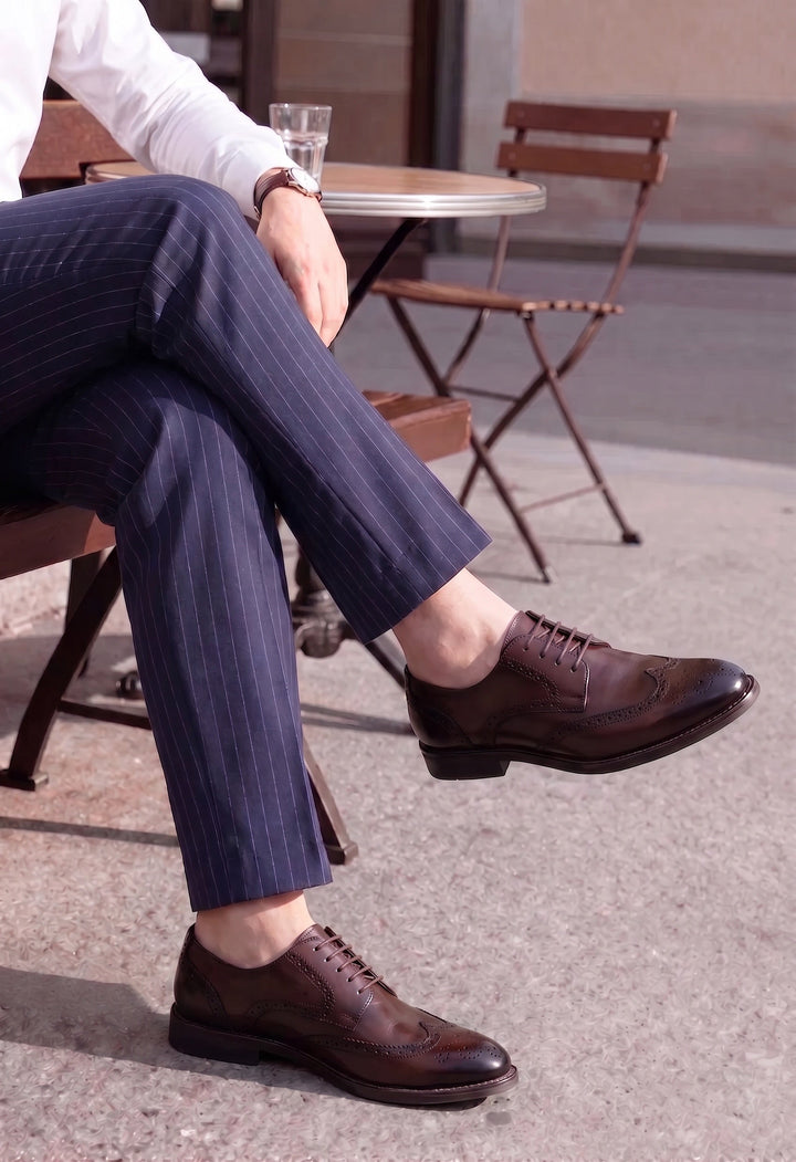 Percival | Men's Wingtip Leather Brogues for the Office, image 10
