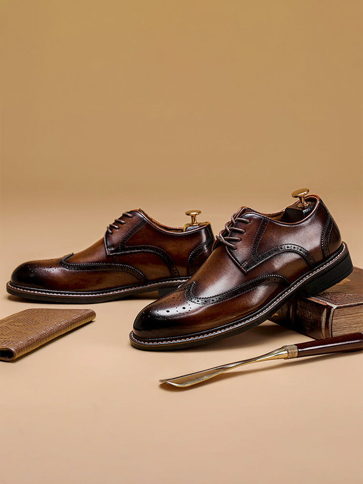 Percival | Men's Wingtip Leather Brogues for the Office, image 6