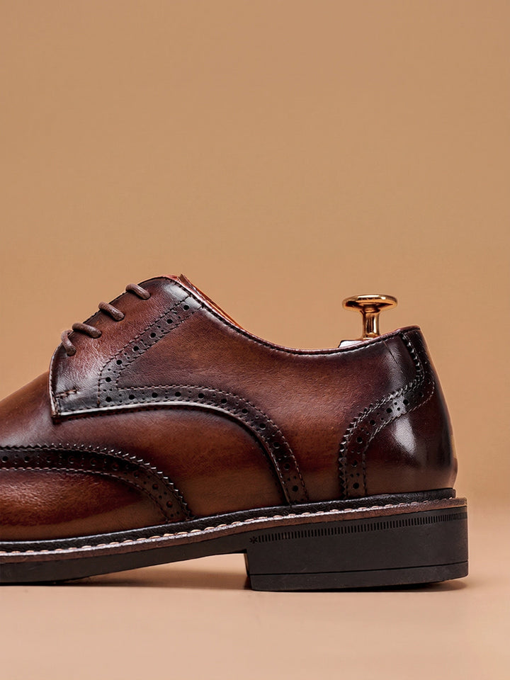 Percival | Men's Wingtip Leather Brogues for the Office, image 7