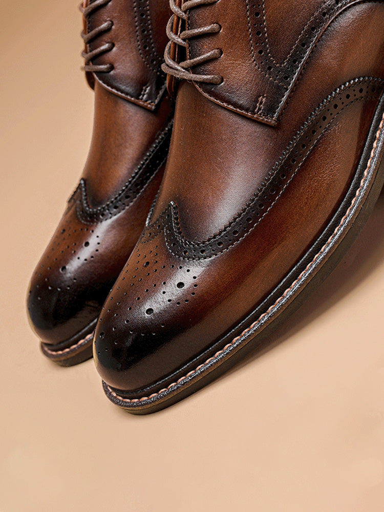 Percival | Men's Wingtip Leather Brogues for the Office, image 8