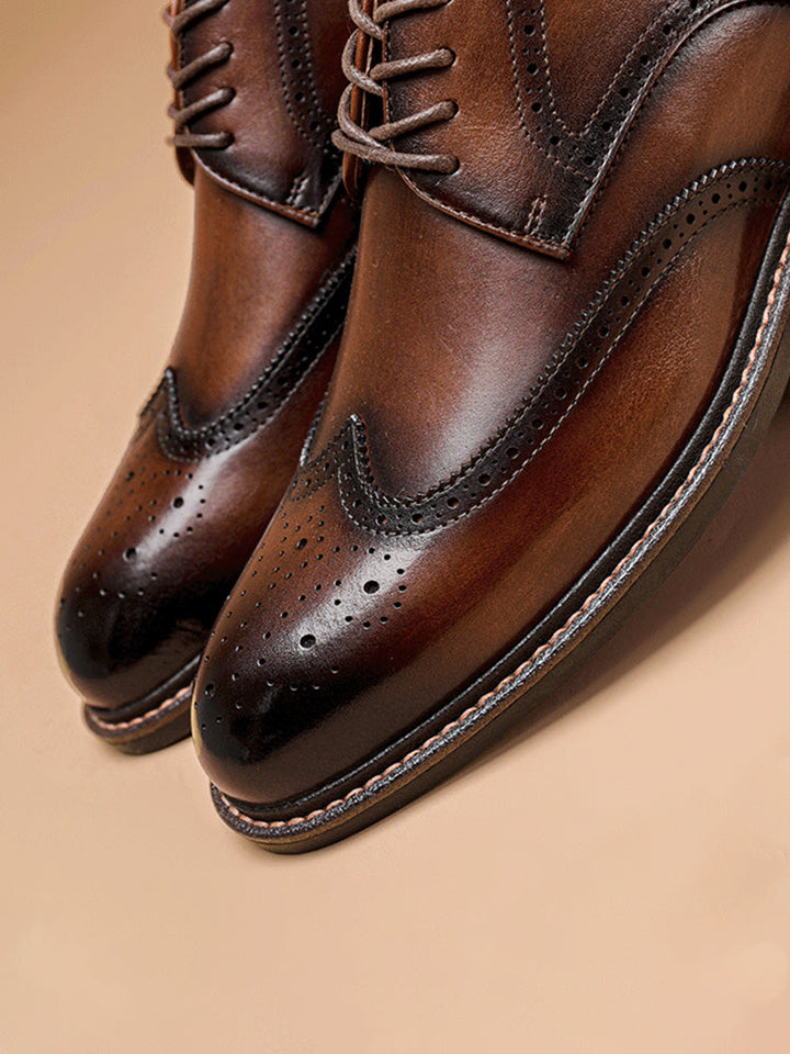 Percival | Men's Wingtip Leather Brogues for the Office, image 8