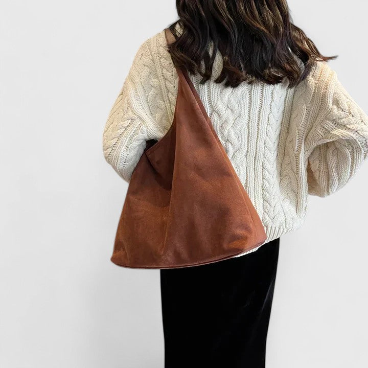 Nell | Women's Suede-Look Slouchy Hobo Bag