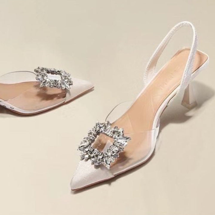 Cherry Elegant Slingback Heels