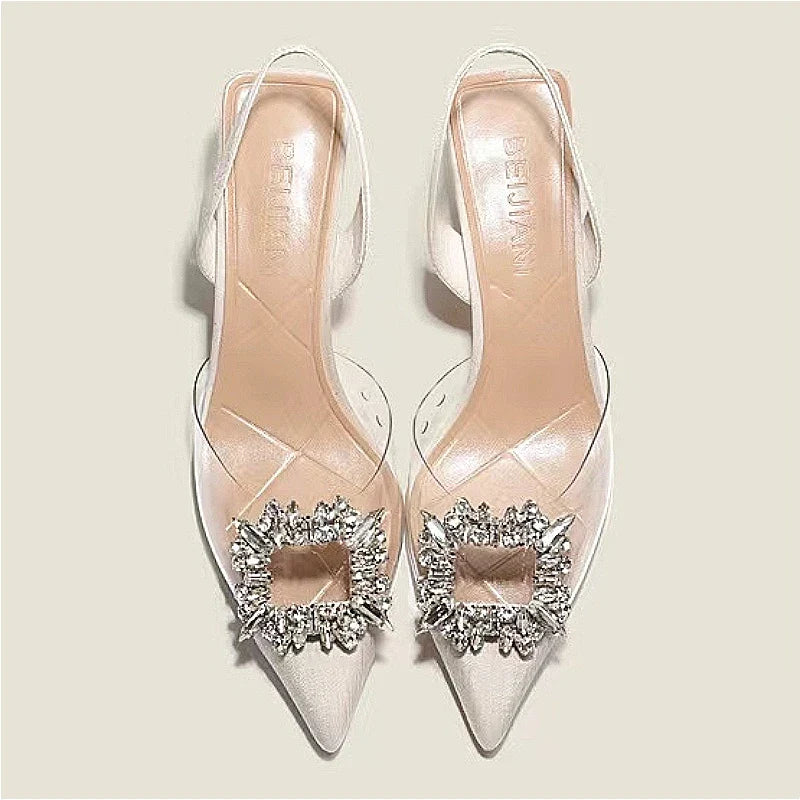 Cherry Elegant Slingback Heels