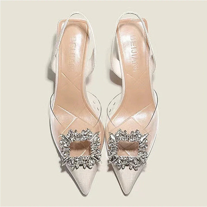Cherry Elegant Slingback Heels