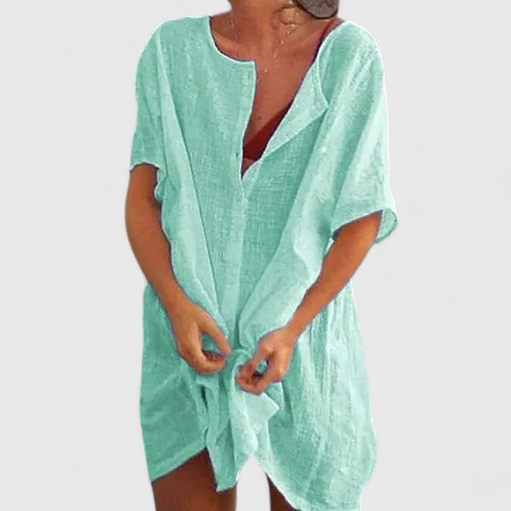 Women's Tunic Relaxed-Fit Midi Dress for the Beach — view 8